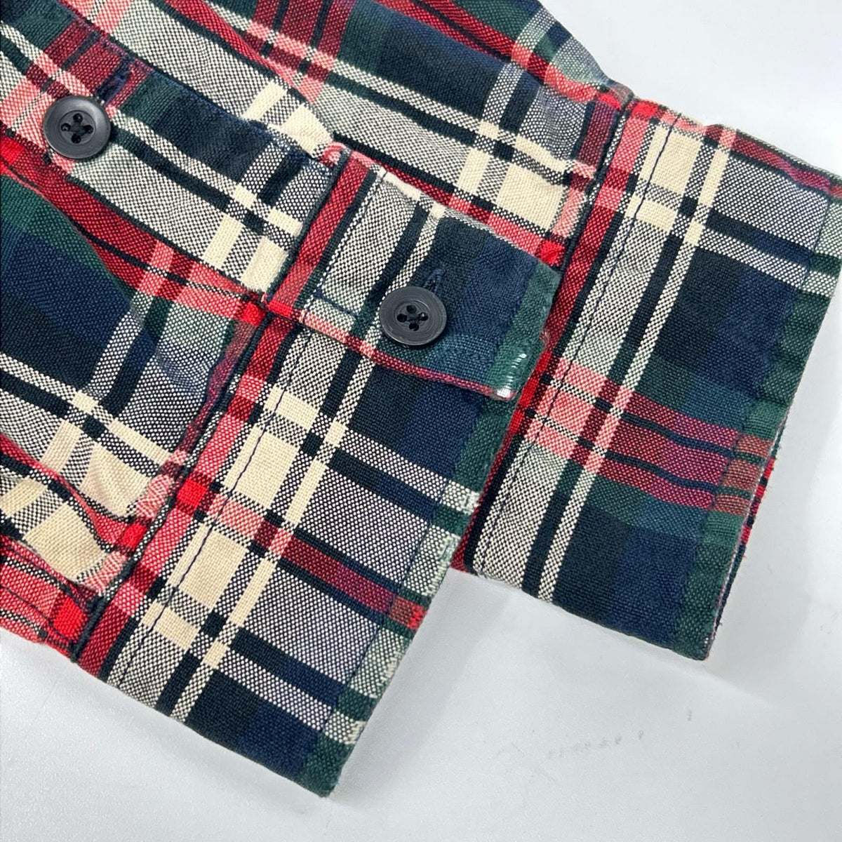 POLObyRalphLauren ポロラルフローレン 90s レッド系 オンブレチェック柄 SKI CAMP 長袖シャツ トップス