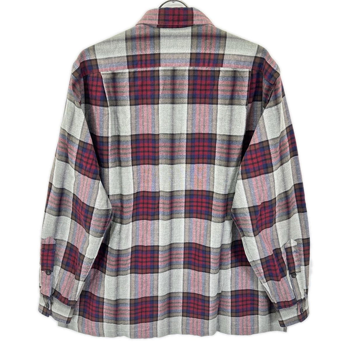 POLObyRalphLauren ポロラルフローレン 90s レッド×グレー系 オンブレチェック SKI CAMP 長袖シャツ トップス