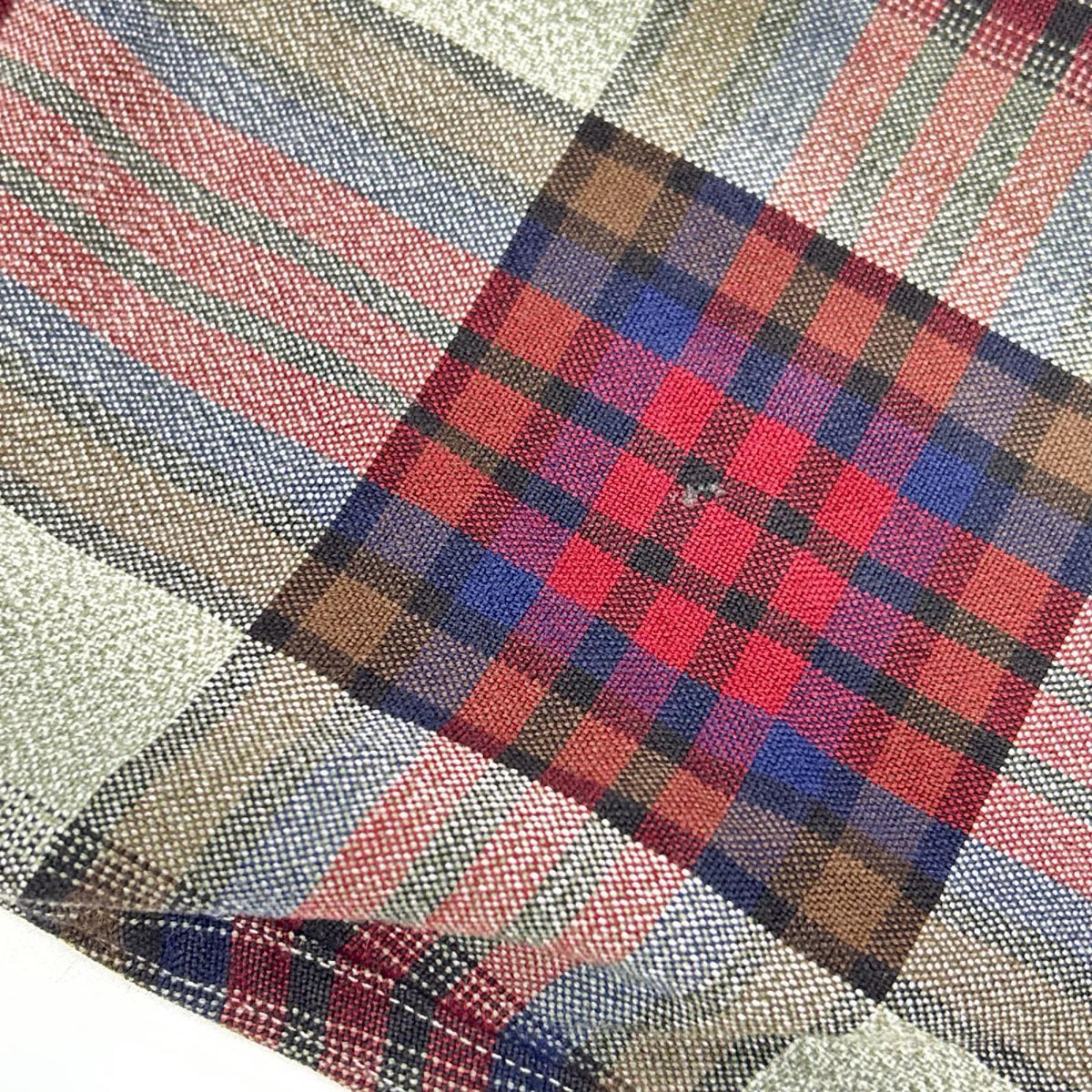 POLObyRalphLauren ポロラルフローレン 90s レッド×グレー系 オンブレチェック SKI CAMP 長袖シャツ トップス
