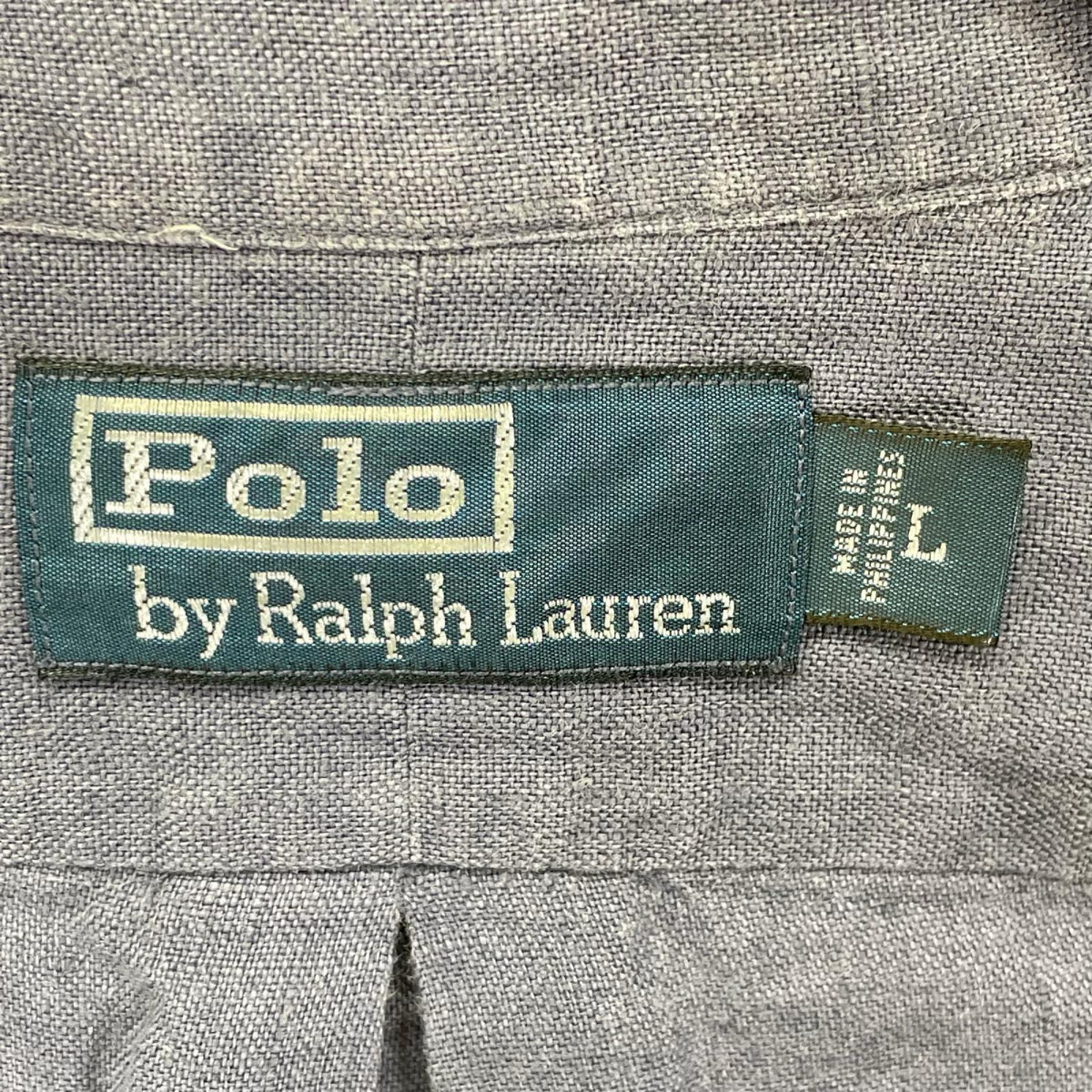 POLObyRalphLauren ポロラルフローレン 90s リネン ダブルポケット 長袖シャツ トップス