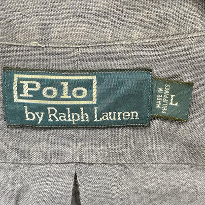 POLObyRalphLauren ポロラルフローレン 90s リネン ダブルポケット 長袖シャツ トップス