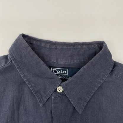 POLObyRalphLauren ポロラルフローレン 90s リネン ダブルポケット 長袖シャツ トップス