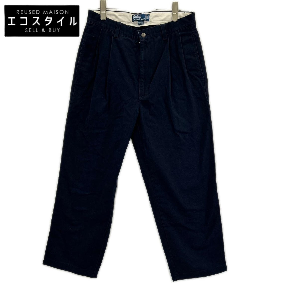 POLObyRalphLauren ポロラルフローレン 90s ネイビー 2タック ポロチノ HAMMOND PANT チノパンツ ボトムス