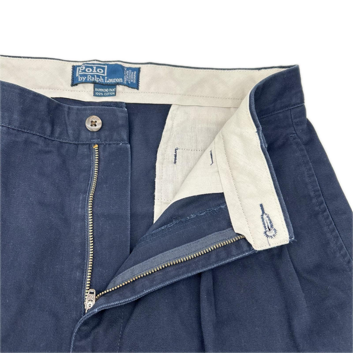 POLObyRalphLauren ポロラルフローレン 90s ネイビー 2タック ポロチノ HAMMOND PANT チノパンツ ボトムス