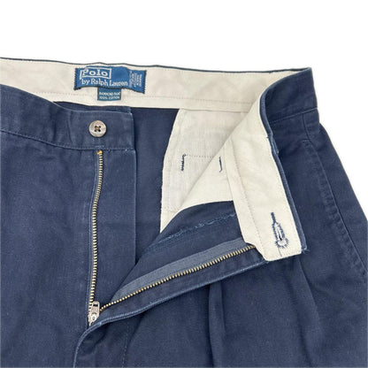 POLObyRalphLauren ポロラルフローレン 90s ネイビー 2タック ポロチノ HAMMOND PANT チノパンツ ボトムス