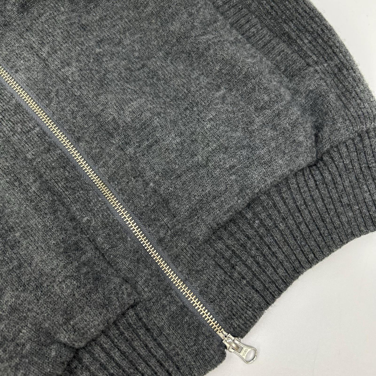 MASTER BUNNY EDITION マスターバニーエディション グレー ウール ニットジップ ジャケット ジャケット