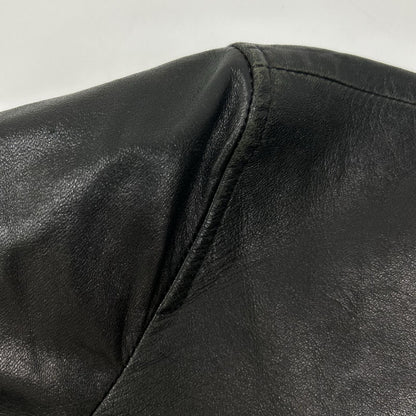 PS Paul Smith ピーエスポールスミス ブラック ラムレザー シングルジャケット ジャケット