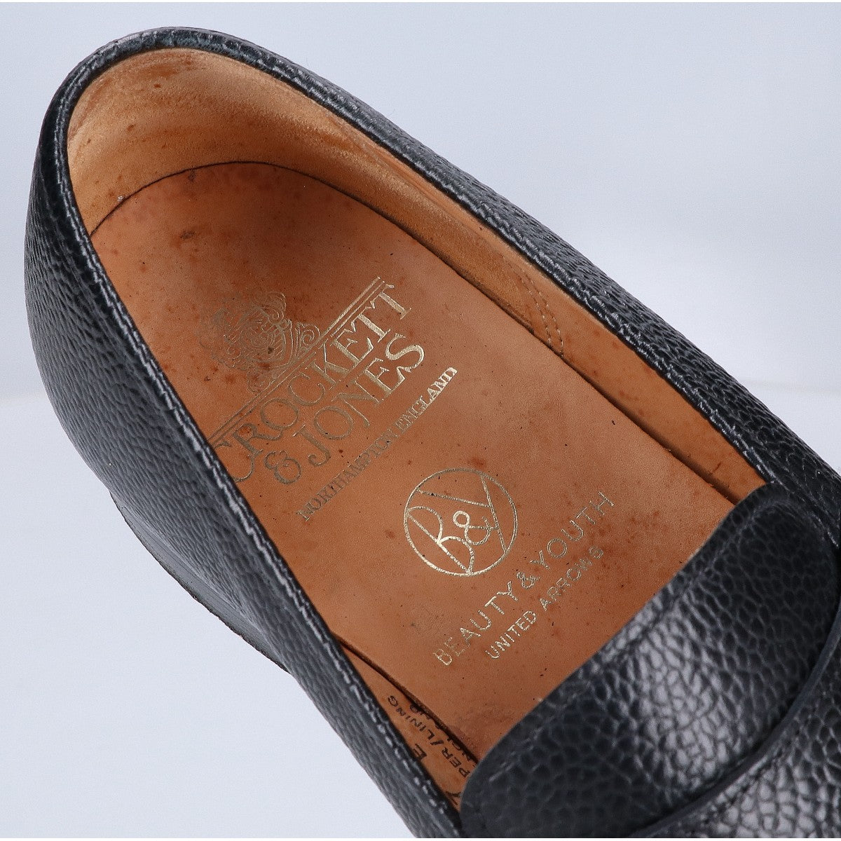 Crockett&Jones クロケット＆ジョーンズ BEAUTY&YOUTH ビューティー＆ユース別注 5969 STOCKTON 2 ストックトン2 レザー コインローファー シューズ