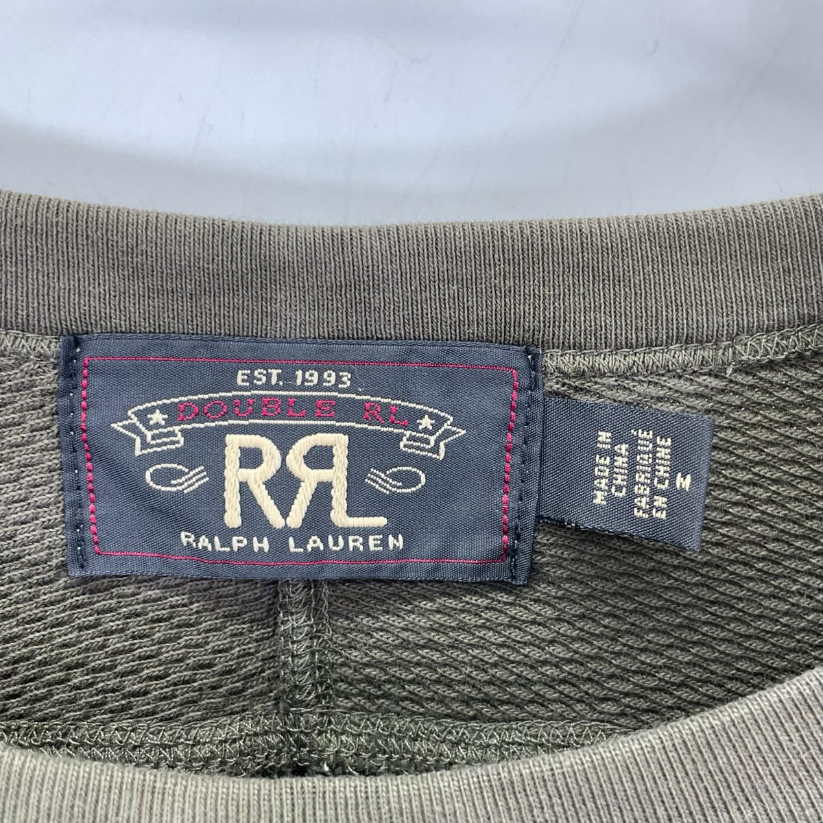RRL ダブルアールエル グリーン ロゴ サーマルカット 長袖トップス トップス