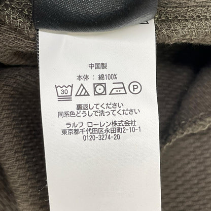 RRL ダブルアールエル グリーン ロゴ サーマルカット 長袖トップス トップス