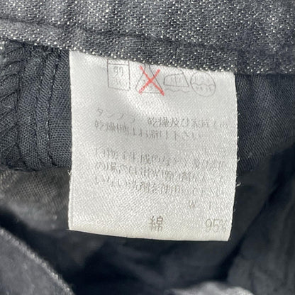 ISSEY MIYAKE イッセイミヤケ ブラック フリンジライン デニムパンツ ボトムス