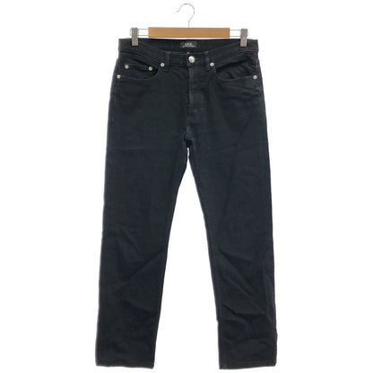 A.P.C. アーペーセー 2660 ブラック ボタンフライ デニム パンツ ボトムス