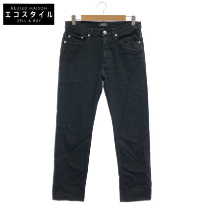 A.P.C. アーペーセー 2660 ブラック ボタンフライ デニム パンツ ボトムス