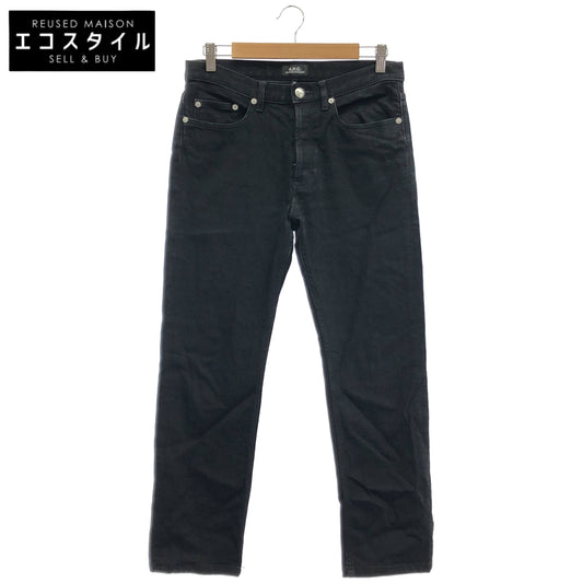 A.P.C. アーペーセー 2660 ブラック ボタンフライ デニム パンツ ボトムス