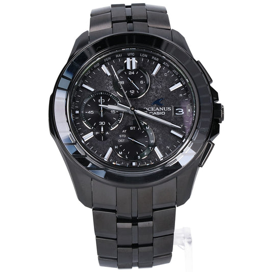 CASIO カシオ 新品同様 OCW-S7000CN-1AJF オシアナス マンタ CALM NIGHT タフソーラー電波 腕時計