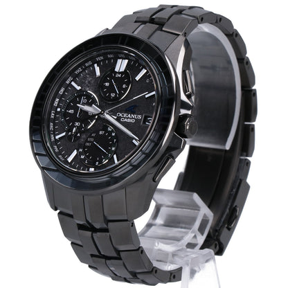 CASIO カシオ 新品同様 OCW-S7000CN-1AJF オシアナス マンタ CALM NIGHT タフソーラー電波 腕時計