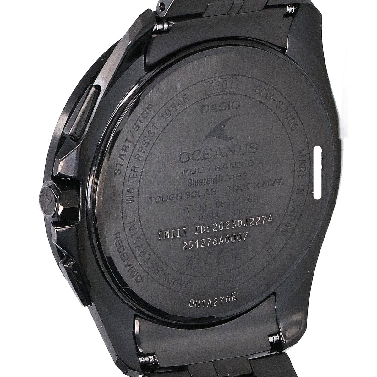 CASIO カシオ 新品同様 OCW-S7000CN-1AJF オシアナス マンタ CALM NIGHT タフソーラー電波 腕時計