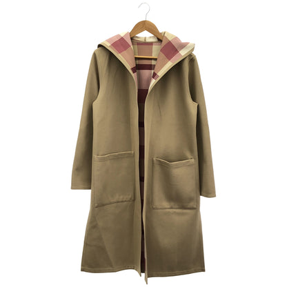 BLUE LABEL CRESTBRIDGE ブルーレーベルクレストブリッジ 55F04-634-42 ベージュ リバーシブル フード付き コート トップス