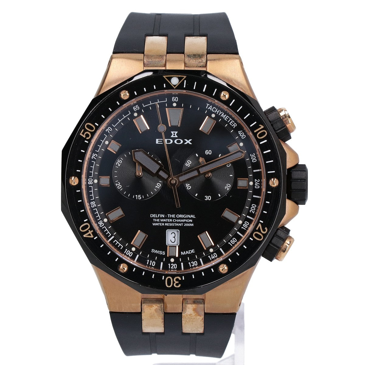 EDOX エドックス 10109 デルフィン オリジナル クロノグラフ クオーツ 腕時計