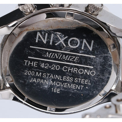 NIXON ニクソン 42-20 CHRONO クロノグラフ クオーツ 腕時計