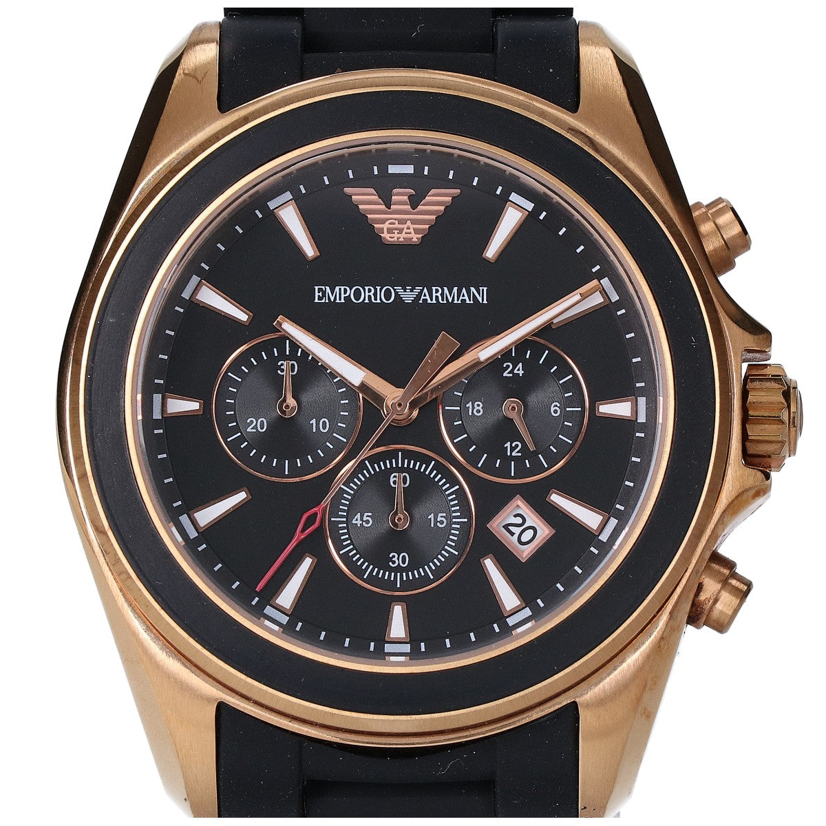 EMPORIOARMANI エンポリオアルマーニ 【美品】AR-6066 クラシック シグマ クロノ 腕時計
