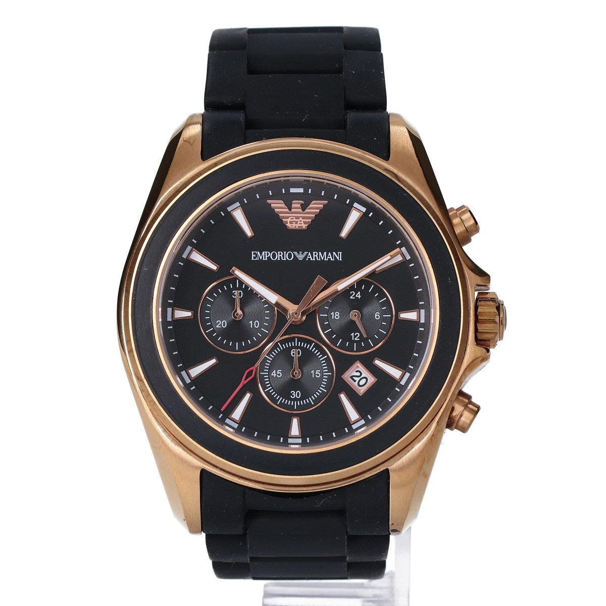 EMPORIOARMANI エンポリオアルマーニ 【美品】AR-6066 クラシック シグマ クロノ 腕時計
