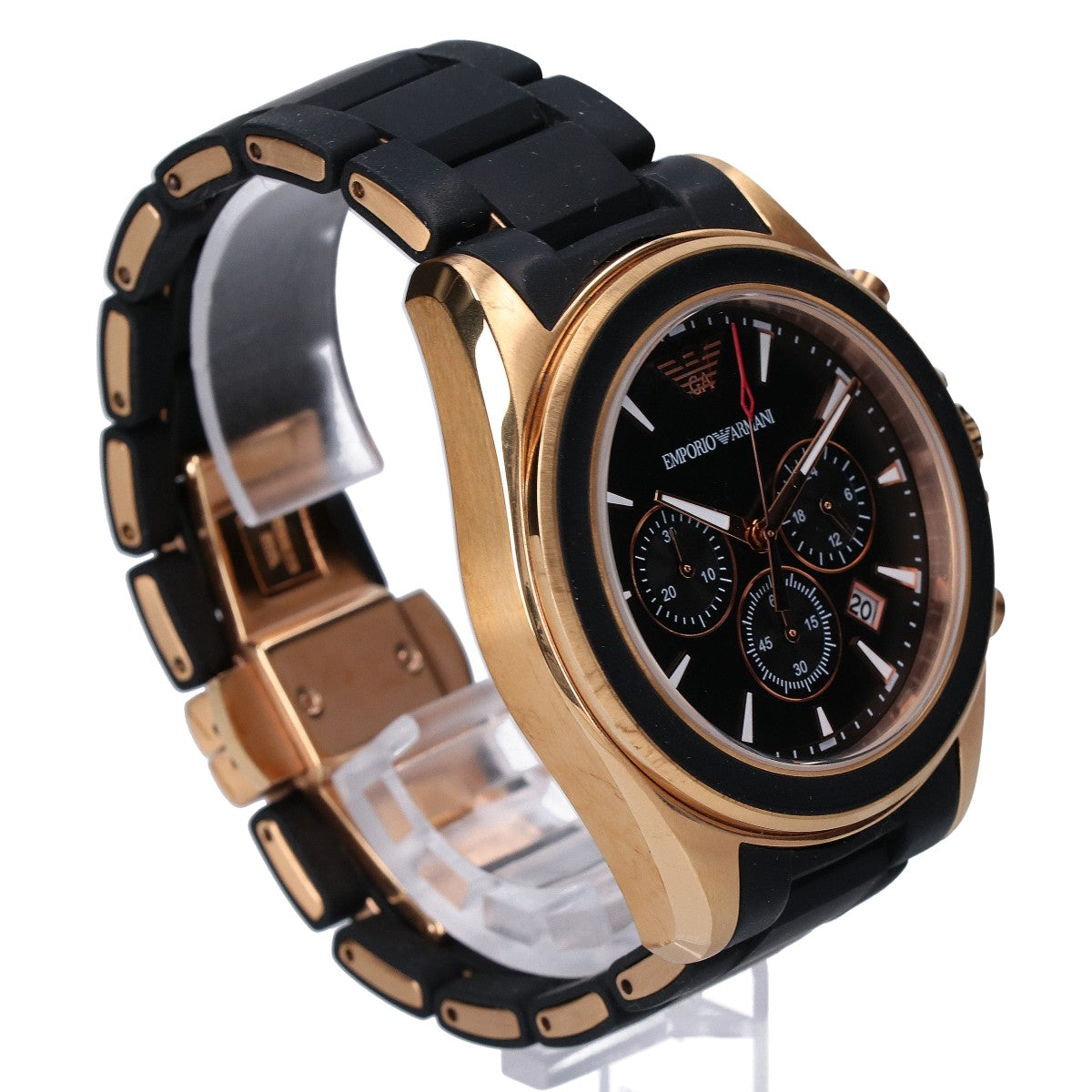 EMPORIOARMANI エンポリオアルマーニ 【美品】AR-6066 クラシック シグマ クロノ 腕時計