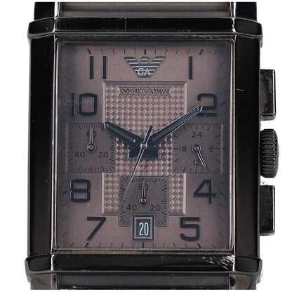 EMPORIOARMANI エンポリオアルマーニ AR-0336 クロノグラフ スクエア クオーツ 腕時計
