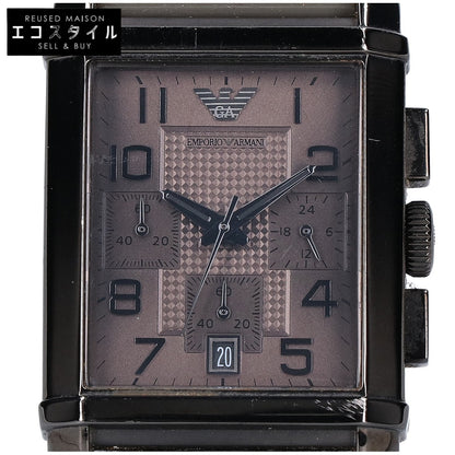 EMPORIOARMANI エンポリオアルマーニ AR-0336 クロノグラフ スクエア クオーツ 腕時計