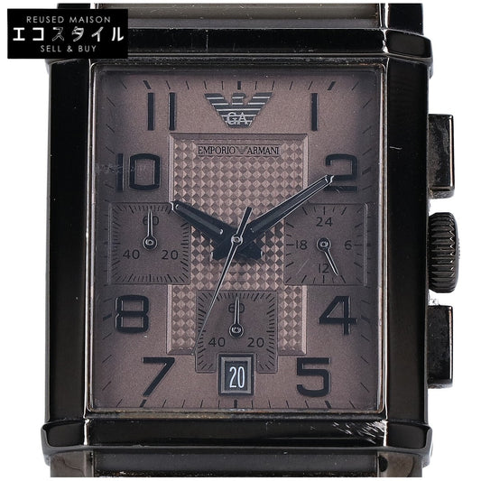 EMPORIOARMANI エンポリオアルマーニ AR-0336 クロノグラフ スクエア クオーツ 腕時計