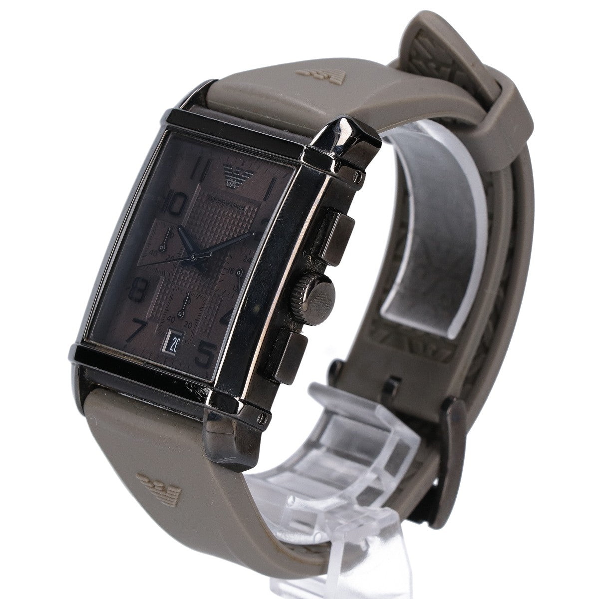 EMPORIOARMANI エンポリオアルマーニ AR-0336 クロノグラフ スクエア クオーツ 腕時計