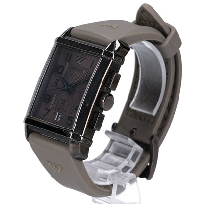 EMPORIOARMANI エンポリオアルマーニ AR-0336 クロノグラフ スクエア クオーツ 腕時計