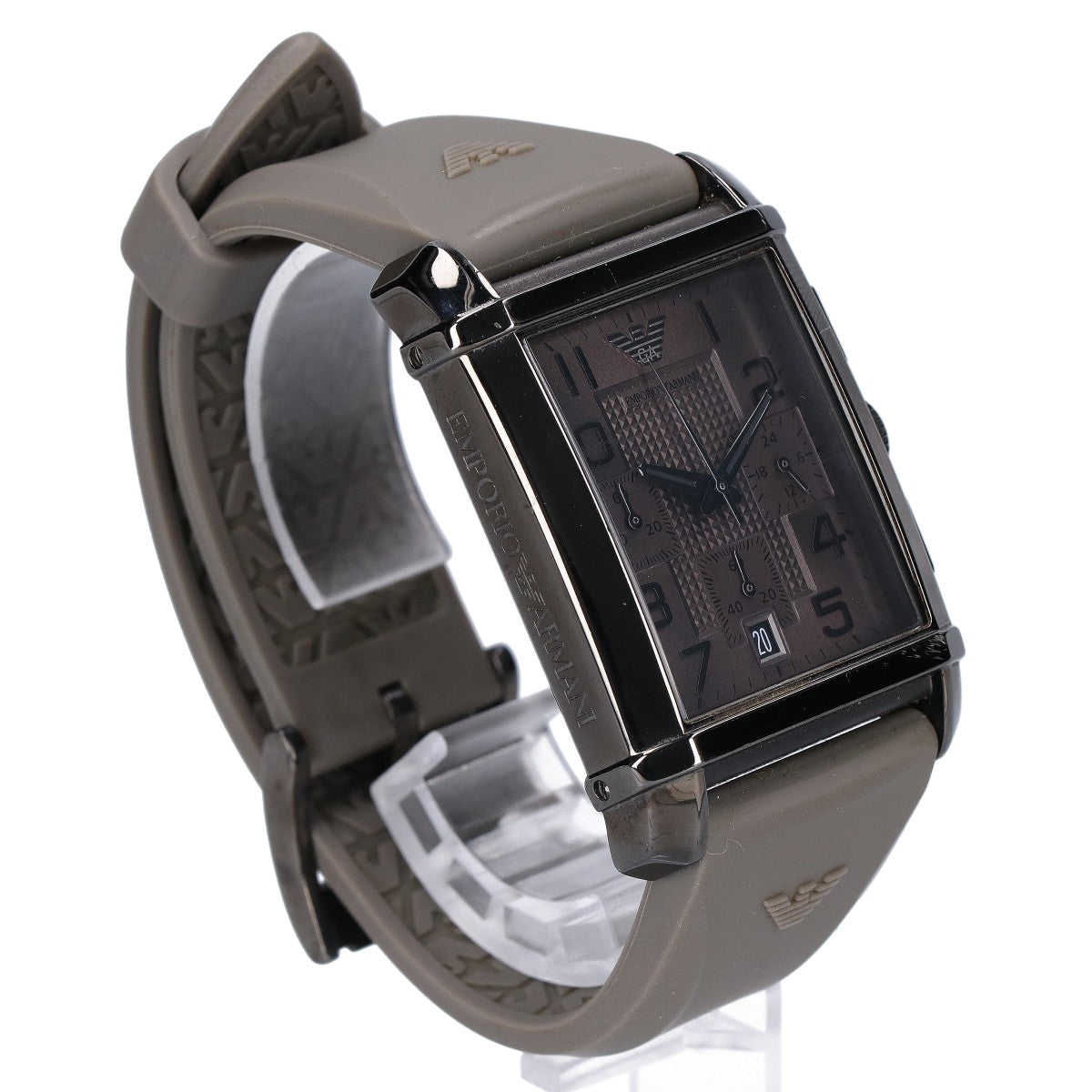 EMPORIOARMANI エンポリオアルマーニ AR-0336 クロノグラフ スクエア クオーツ 腕時計