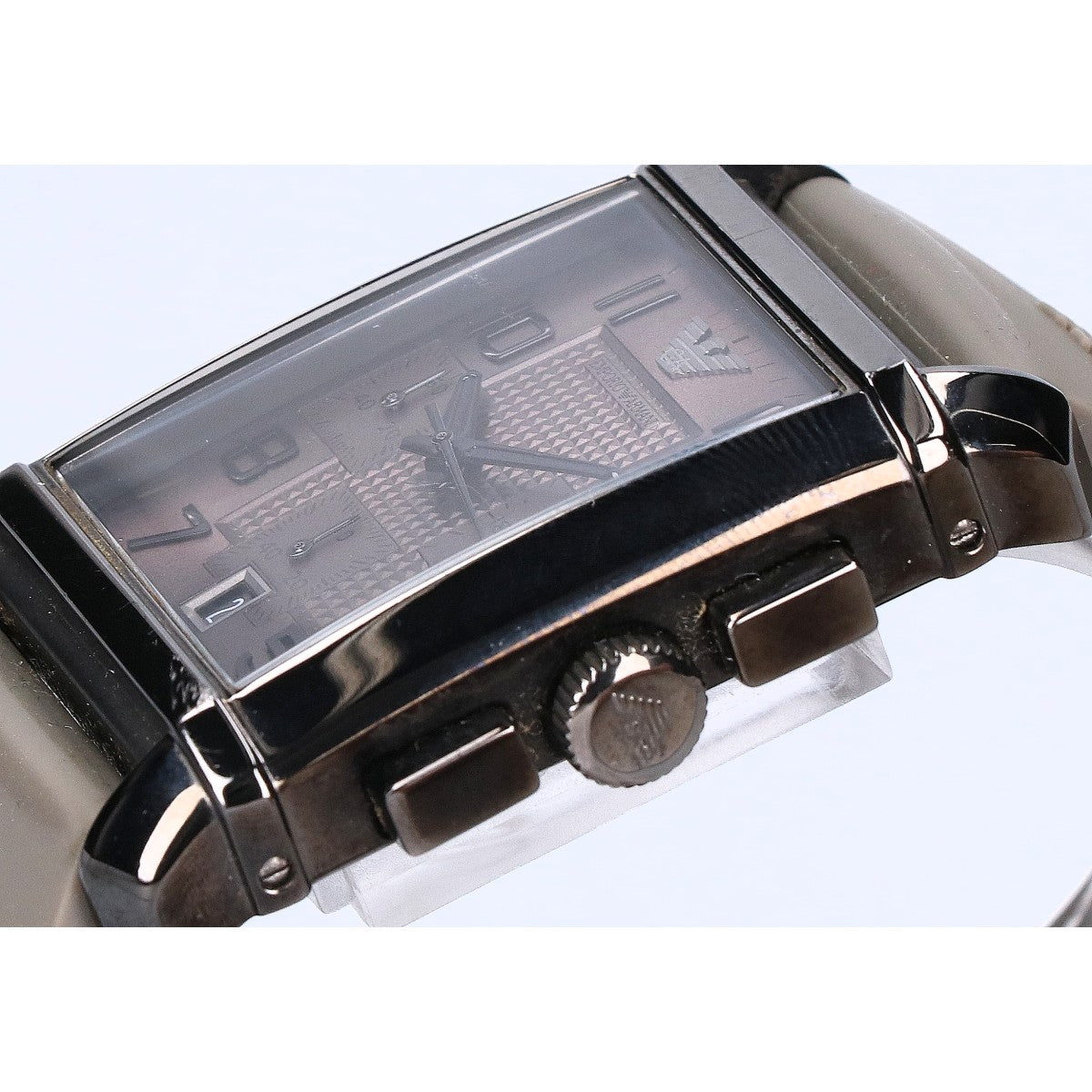 EMPORIOARMANI エンポリオアルマーニ AR-0336 クロノグラフ スクエア クオーツ 腕時計