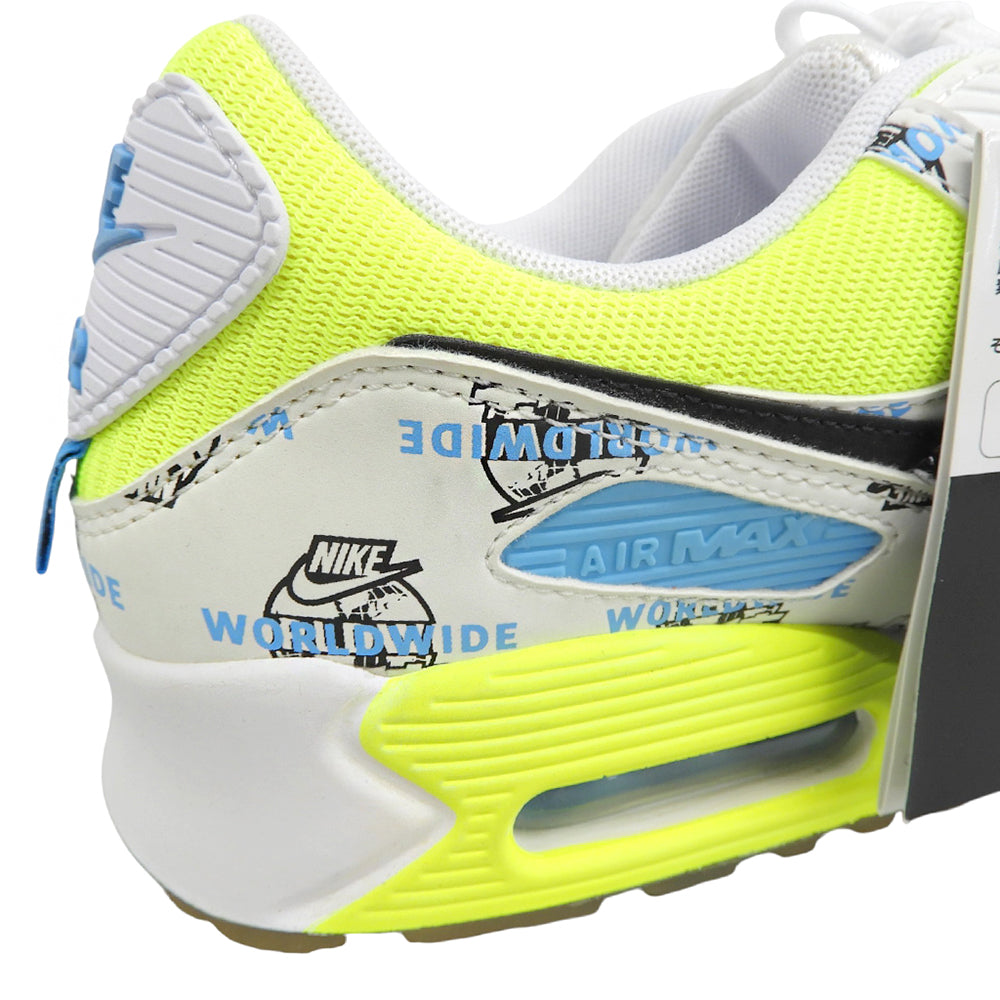 NIKE ナイキ 美品 ワールドワイドパック エアマックス90 シューズ メンズ ホワイト 27.5cm DA1342-107 シューズ