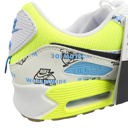 NIKE ナイキ 美品 ワールドワイドパック エアマックス90 シューズ メンズ ホワイト 27.5cm DA1342-107 シューズ