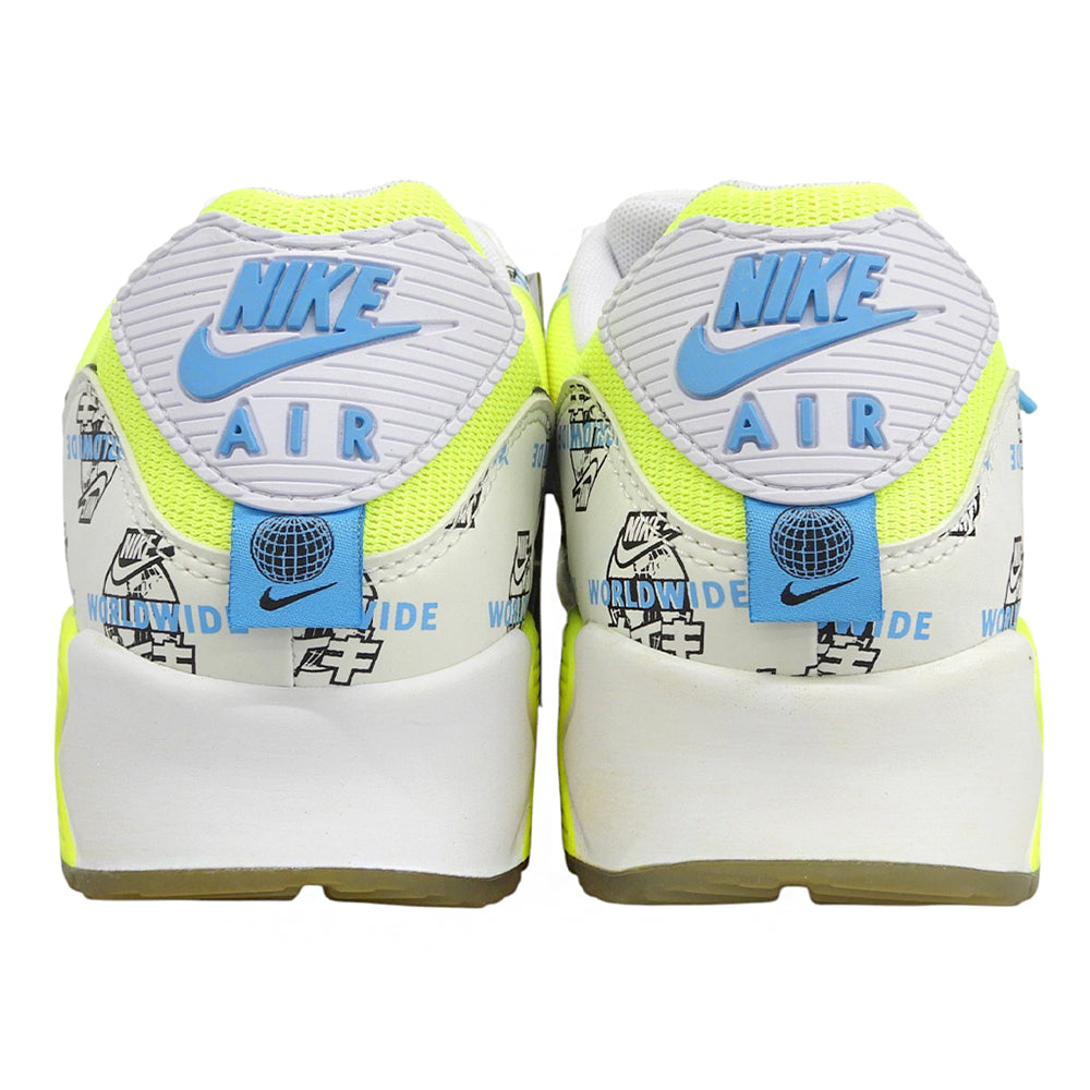 NIKE ナイキ 美品 ワールドワイドパック エアマックス90 シューズ メンズ ホワイト 27.5cm DA1342-107 シューズ