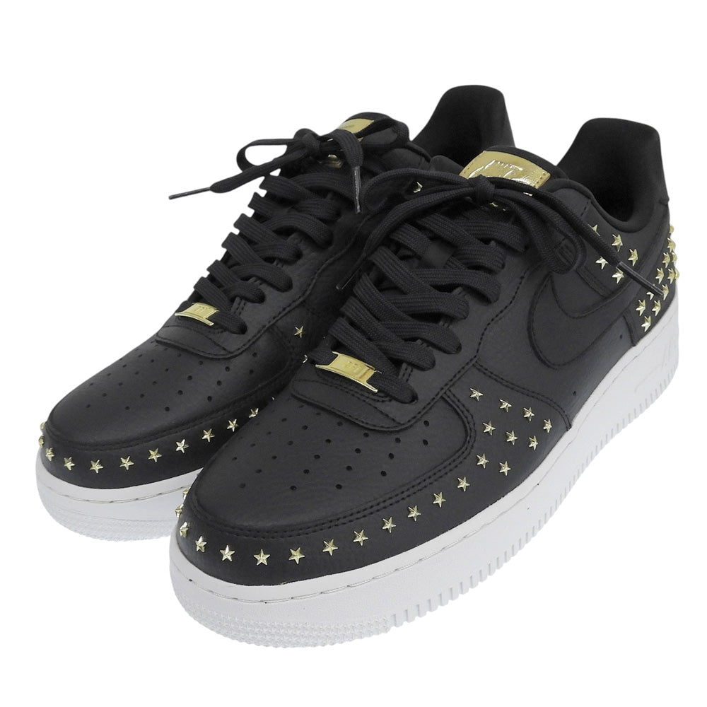 NIKE ナイキ 美品 Air Force 1 Low Star Studded ローカットスニーカー シューズ メンズ ブラック 28.5cm AR0639-001 シューズ