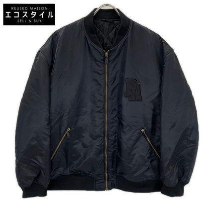 Papas パパス D0464FJM013 ネイビー アメ車バックプリント MA-1ジャケット ジャケット