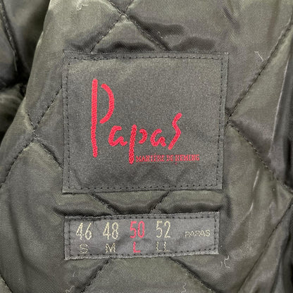 Papas パパス D0464FJM013 ネイビー アメ車バックプリント MA-1ジャケット ジャケット