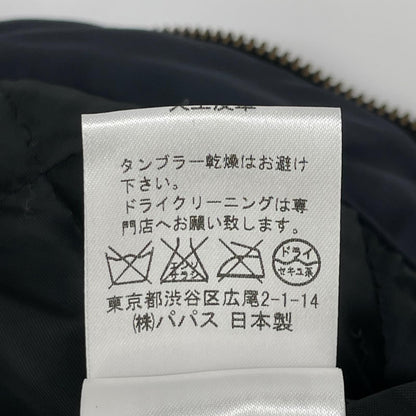 Papas パパス D0464FJM013 ネイビー アメ車バックプリント MA-1ジャケット ジャケット