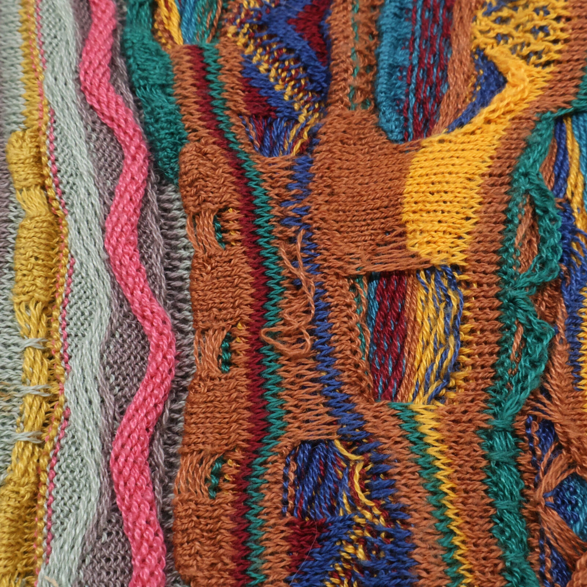 COOGI クージー 3D KNIT ニット フリンジ マフラー