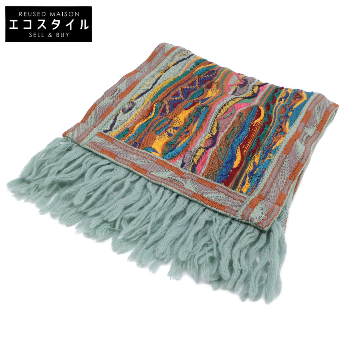 COOGI クージー 3D KNIT ニット フリンジ マフラー