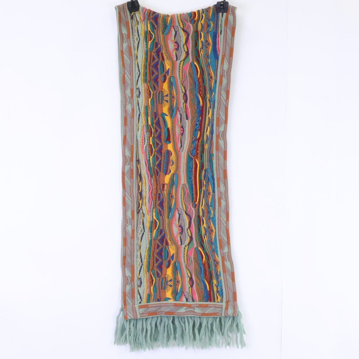 COOGI クージー 3D KNIT ニット フリンジ マフラー