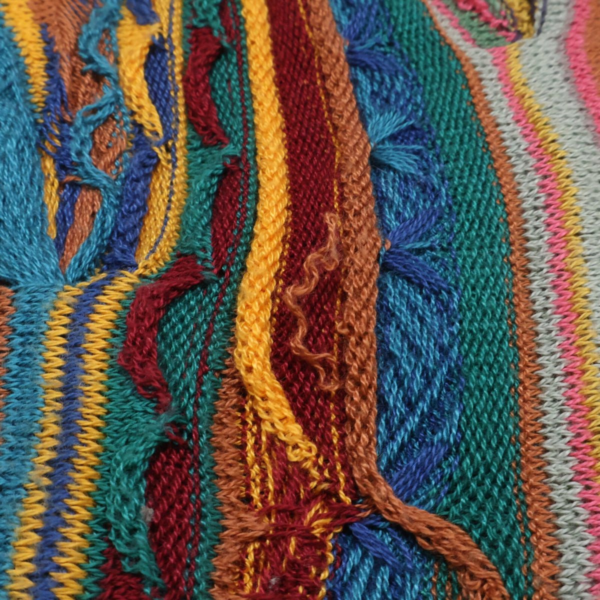 COOGI クージー 3D KNIT ニット フリンジ マフラー
