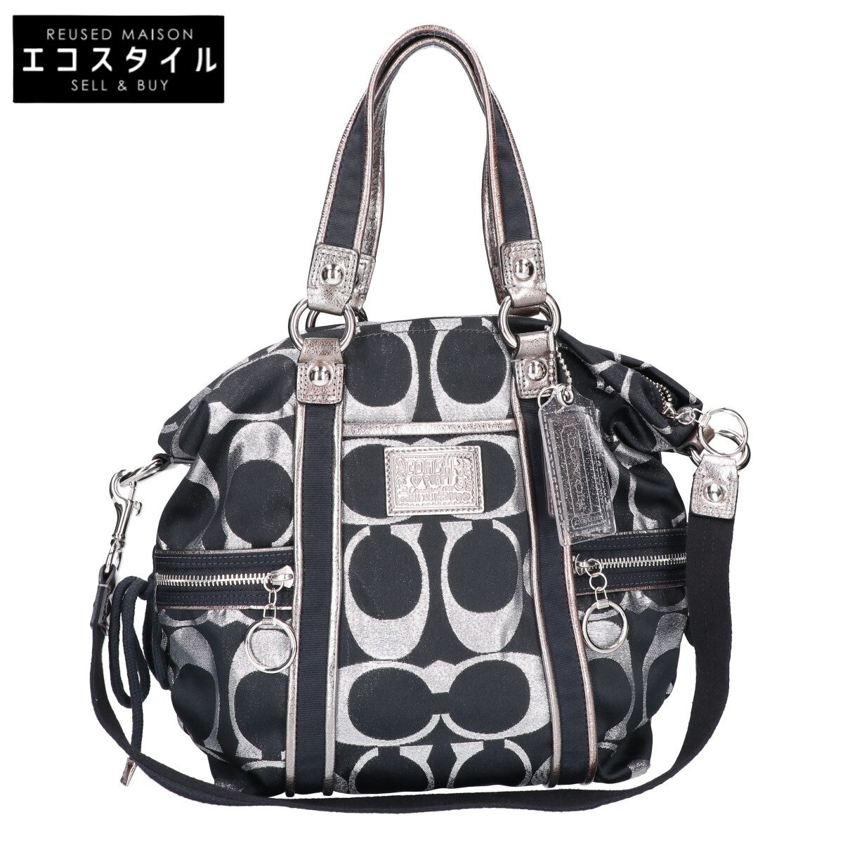 COACH コーチ F14434 ポピーシグネチャールレックススポットライト 2WAY トートバッグ