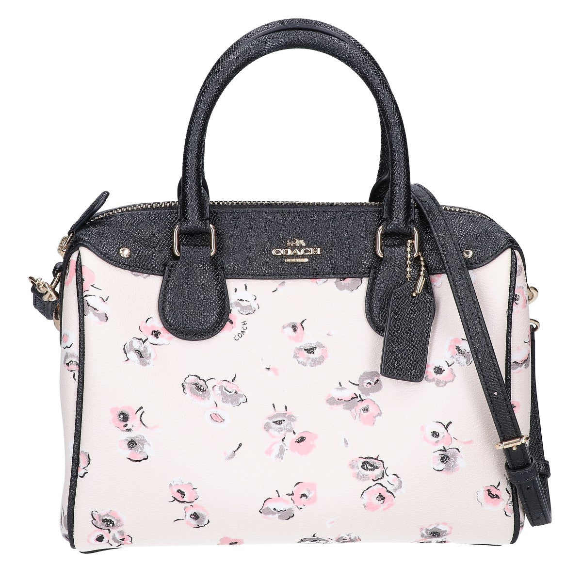 COACH コーチ F37491 花柄 ミニボストンバッグ ハンドバッグ