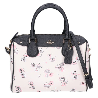 COACH コーチ F37491 花柄 ミニボストンバッグ ハンドバッグ