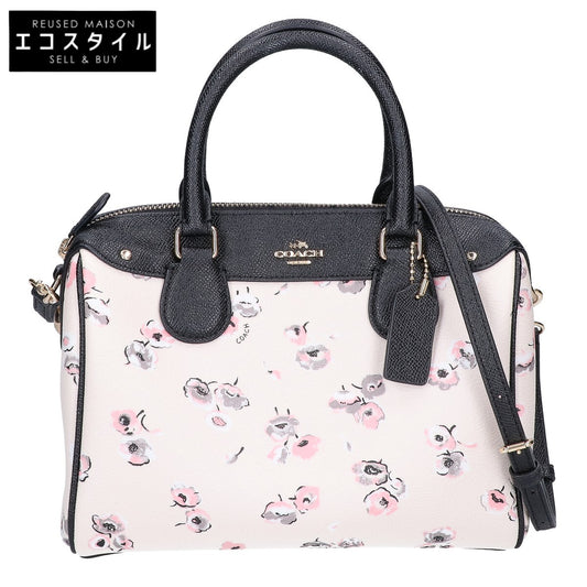 COACH コーチ F37491 花柄 ミニボストンバッグ ハンドバッグ