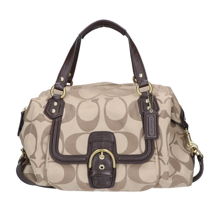 COACH コーチ F25292 シグネチャー ラージサッチェル ハンドバッグ